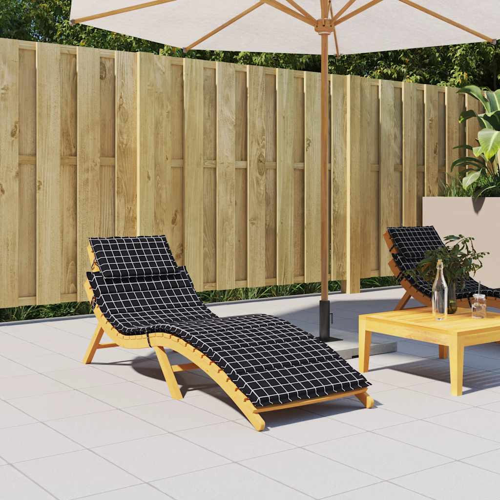 Sonnenliegen-Auflage Grau 186x58x4 cm Oxford-Gewebe