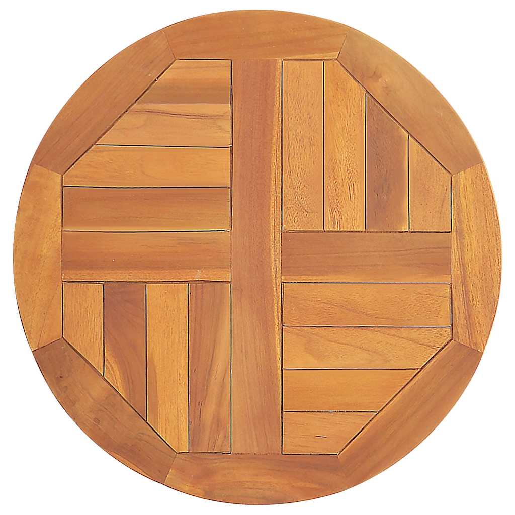 Tischplatte Massivholz Teak Rund 2,5 cm 40 cm