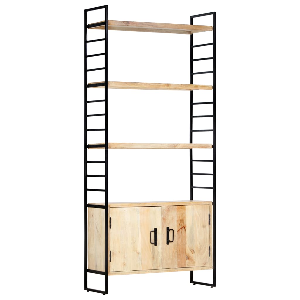 Bücherregal 4 Ebenen 80x30x180 cm Altholz Massiv