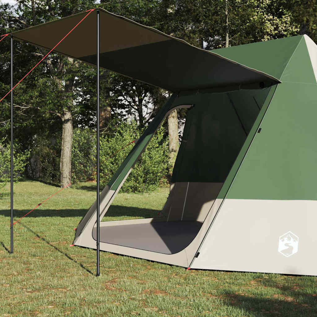 Campingzelt mit Dach mit Speicher Grün 482 x 360 x 227 cm Taft