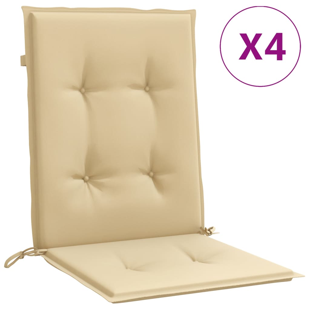 Niedriglehner-Auflagen 2 Stk Melange Anthrazit 100x50x7cm Stoff