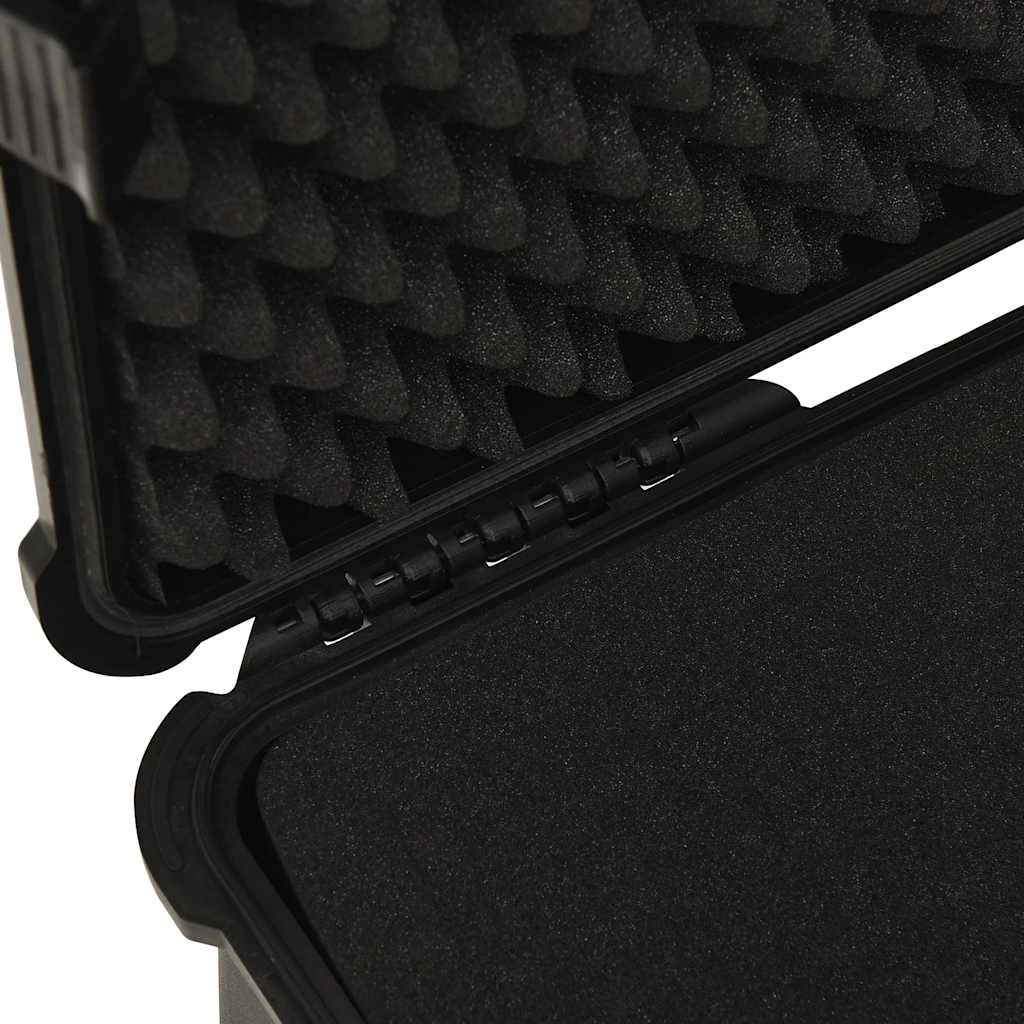 Koffer für Flugreise Tragbar Schwarz 46,5x21,5x17,5 cm PP