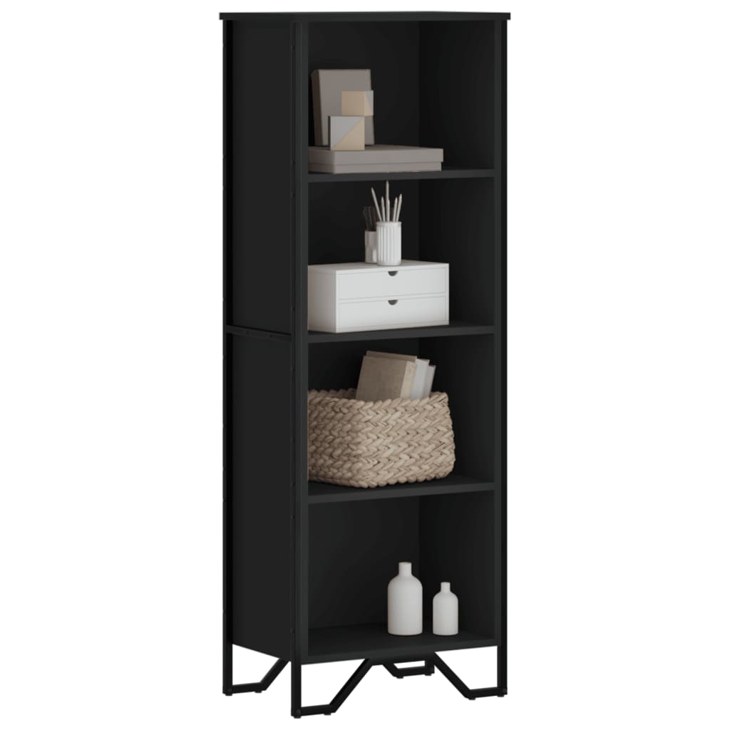 Bücherregal Schwarz 80x31x169 cm Holzwerkstoff