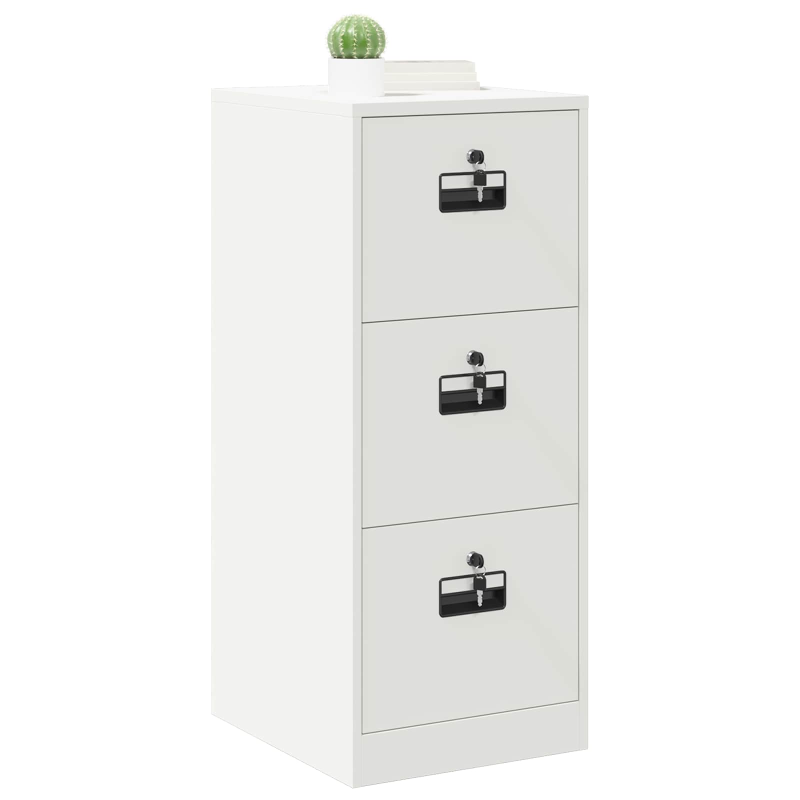 Aktenschrank 2 pcs Schwarz 44 x 50 x 139 cm Kaltgewalzter Stahl