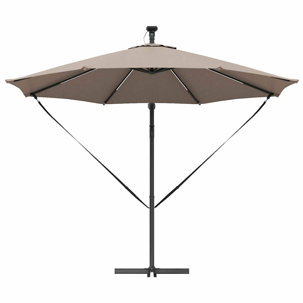 Sonnenschirm Sand 294 x 294 x 248 cm Polyester und Aluminium