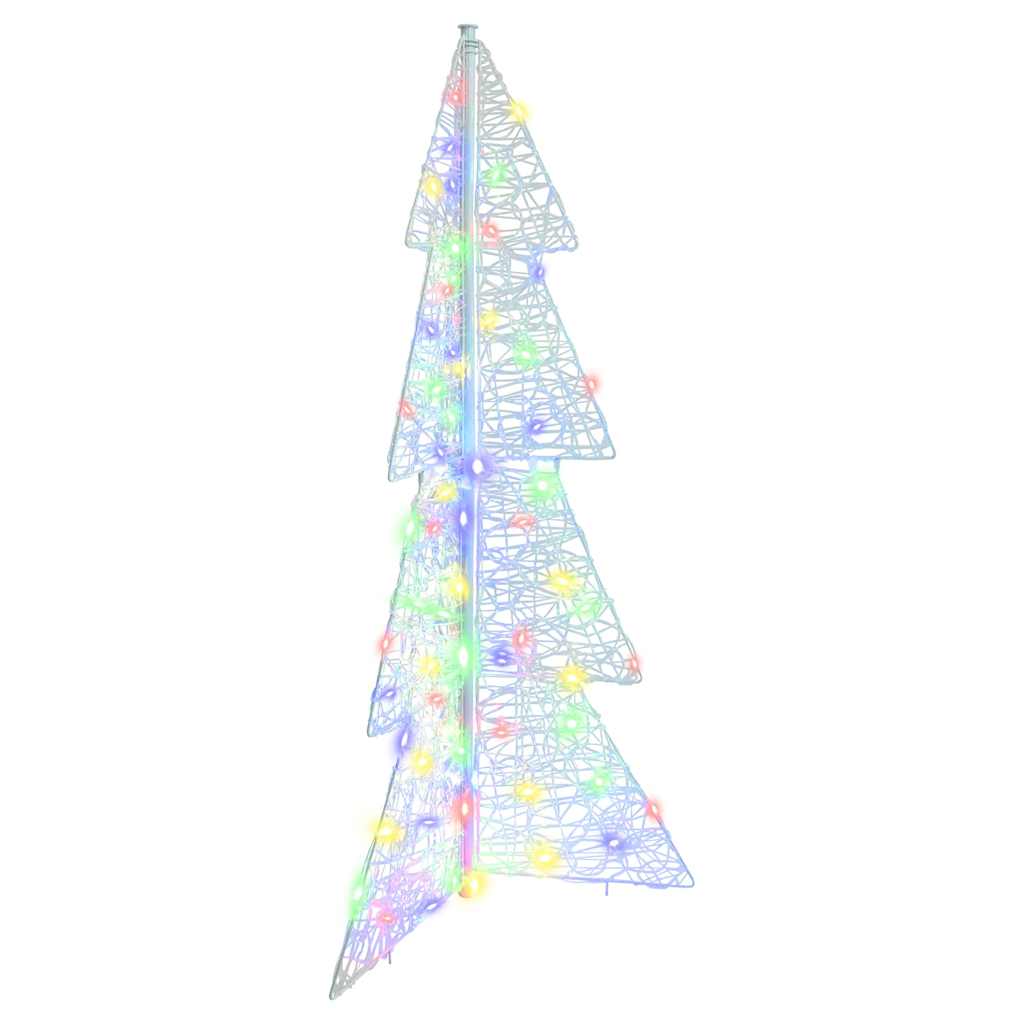 Weihnachtsbaum mit 100 LEDs Warmes Weiß 120 cm Acryl