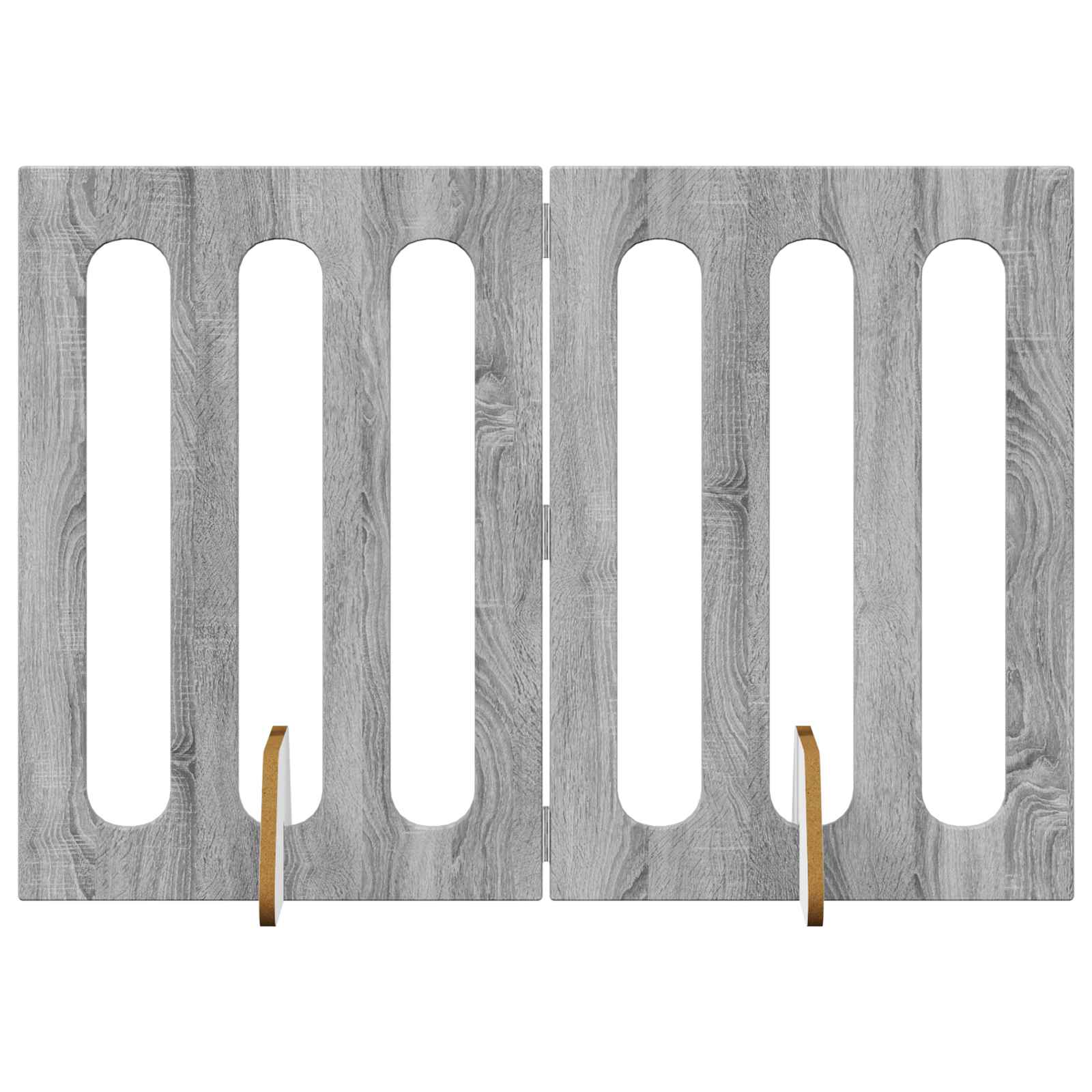 Faltbarer Haustierzaun 2 pcs Weiß 100,5 x 38 x 70 cm