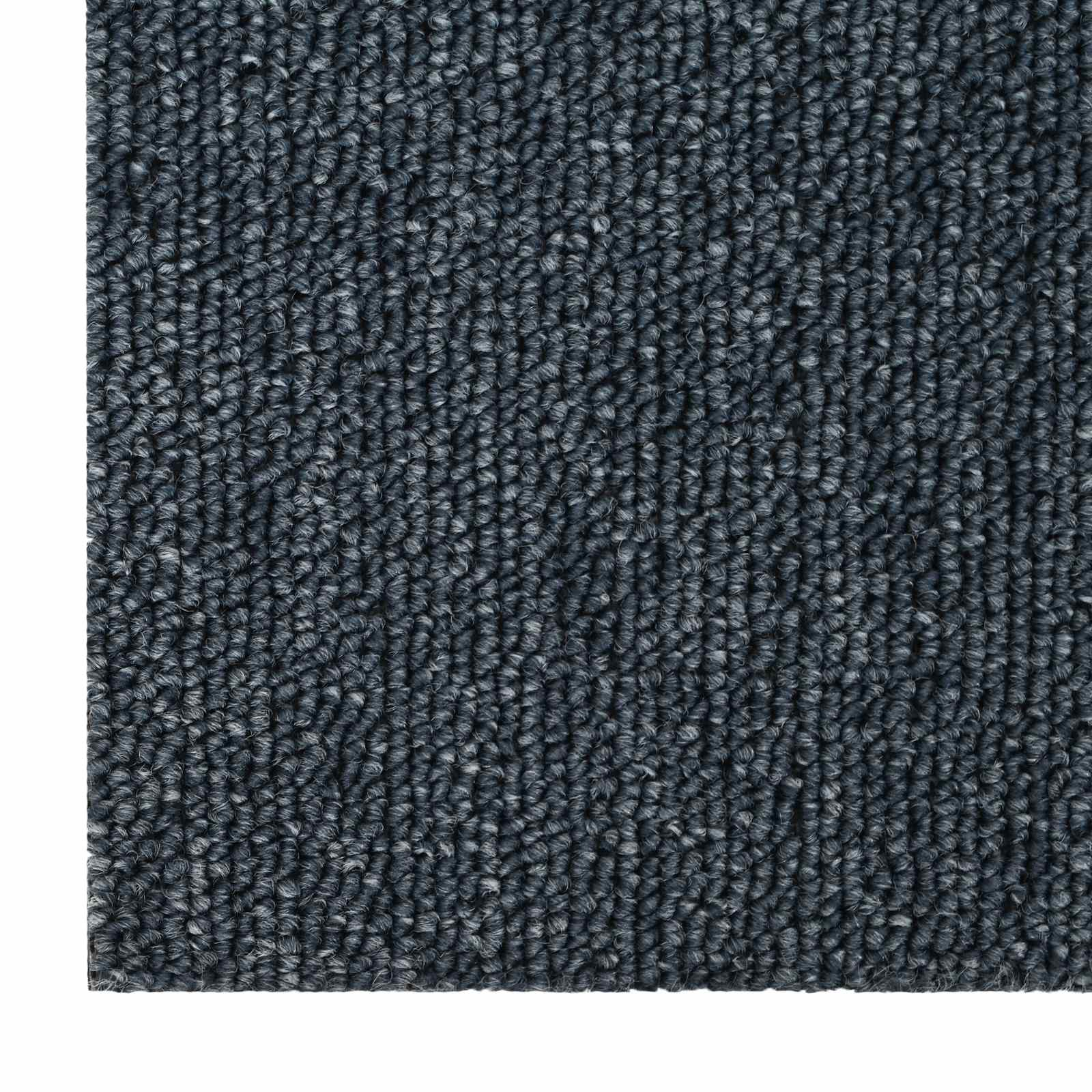 Teppichfliese Hellgrau mit Streifen 50 x 50 cm 4 pcs