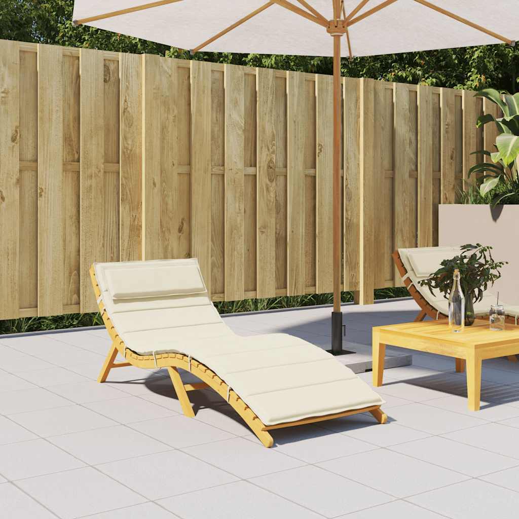 Sonnenliegen-Auflage Grau 180x60x4 cm Oxford-Gewebe