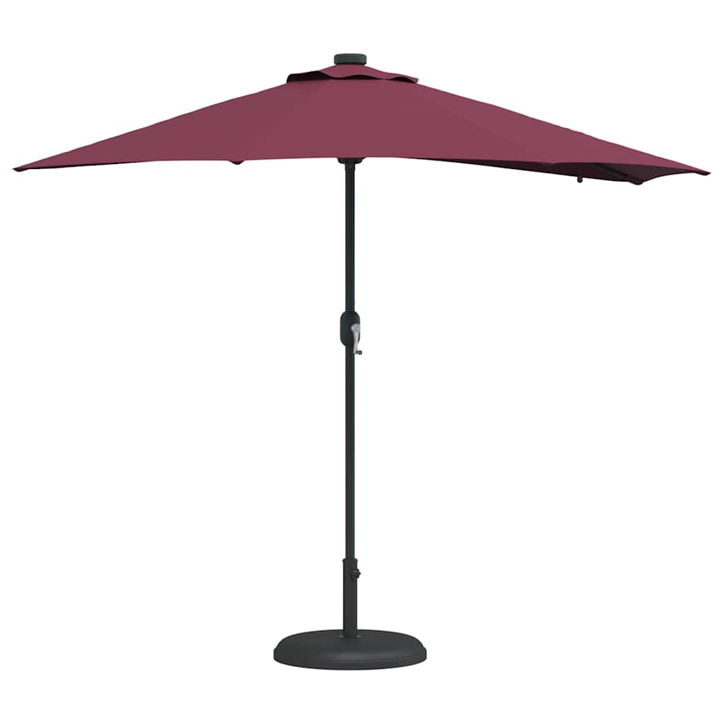 Garten-Sonnenschirm Sand 294 x 150 x 223 cm Polyester und Stahl