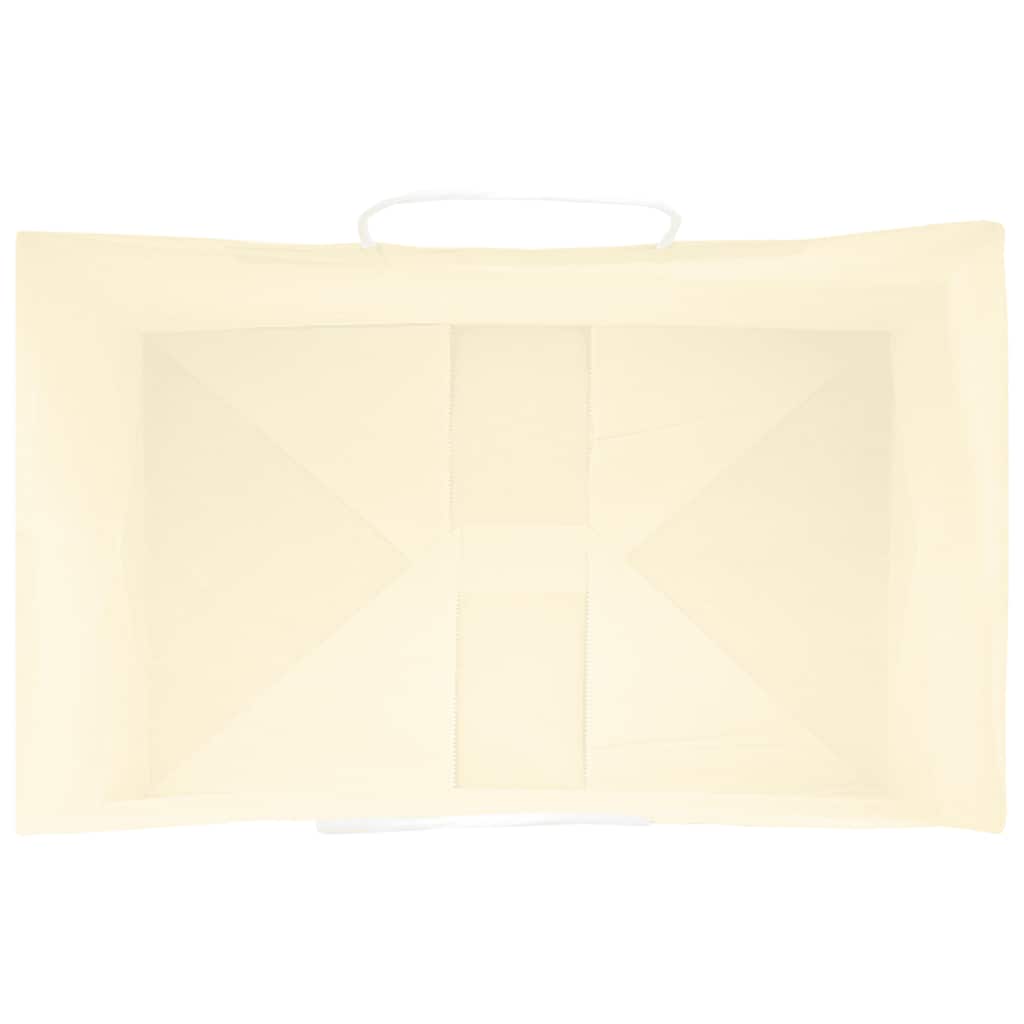 Papiertragetaschen 50 Stk. mit Henkeln Braun 21x11x36 cm