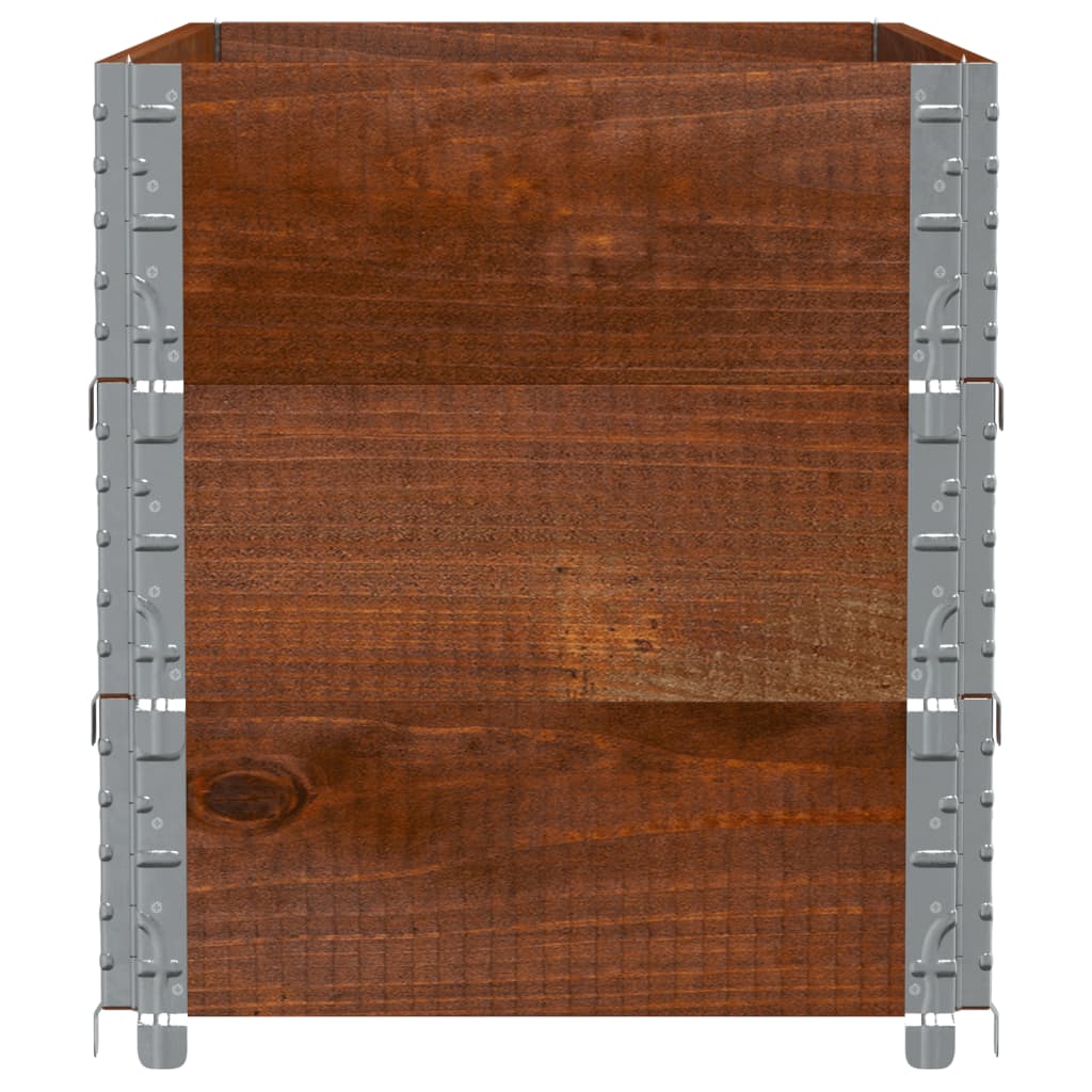 Pflanzkasten Grau 150x100 cm Massivholz Kiefer