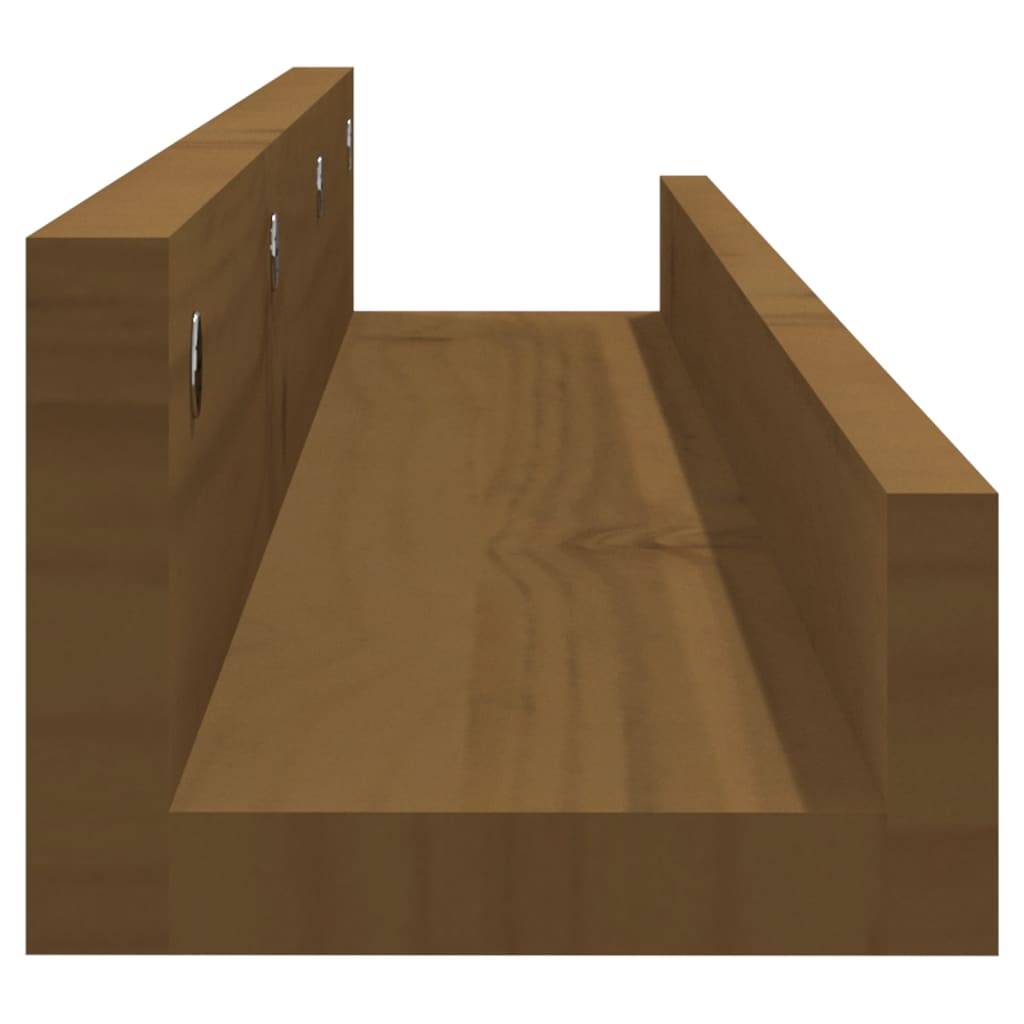 Wandregale 2 Stk. 50x12x9 cm Massivholz Kiefer