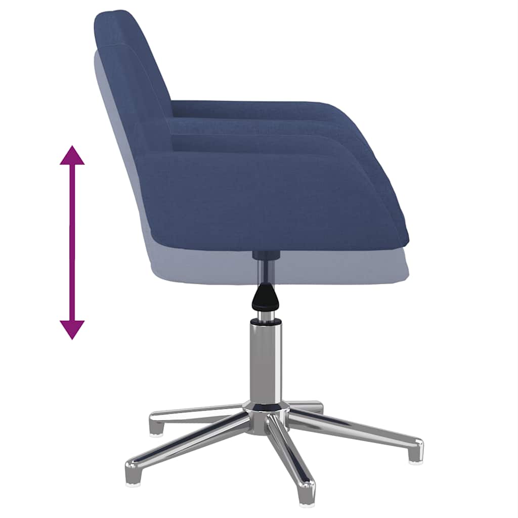 Bürostuhl Drehbar Creme Stoff