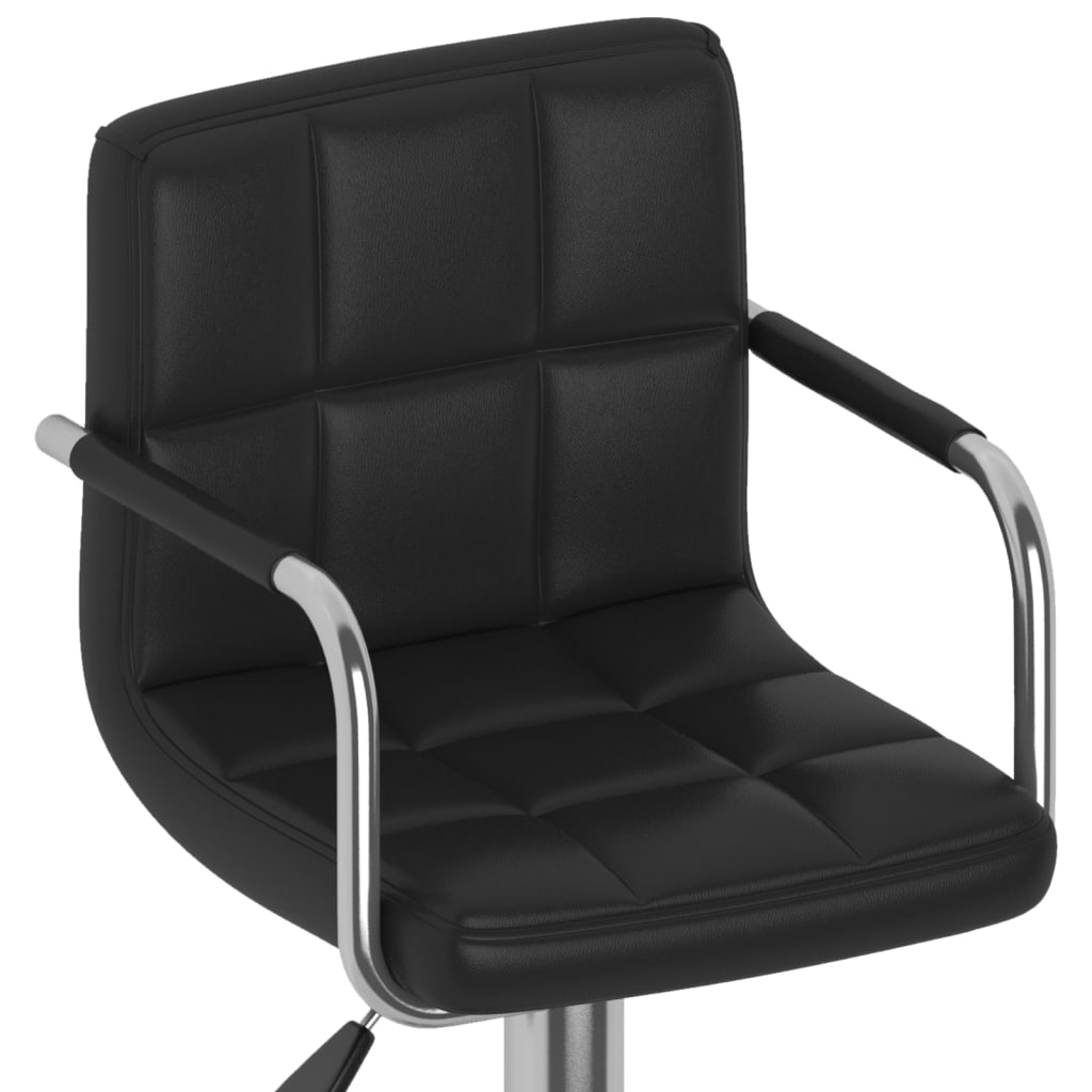 Barhocker 2 Stk. Rot Kunstleder
