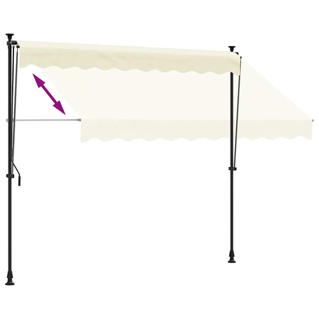 Einziehbare Markise Handbetrieben 150 cm Anthrazit