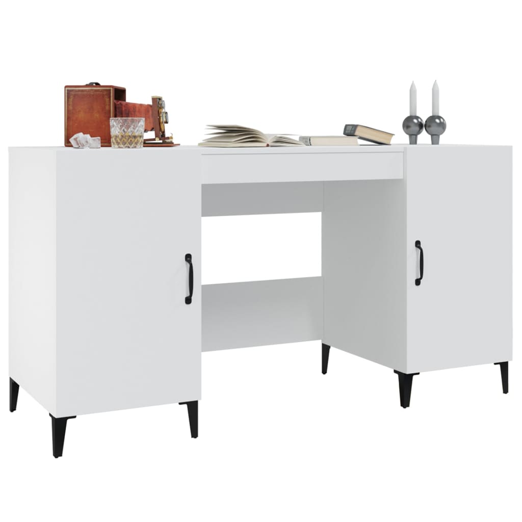 Schreibtisch mit Tür Altholz 140 x 50 x 75 cm Holzwerkstoff