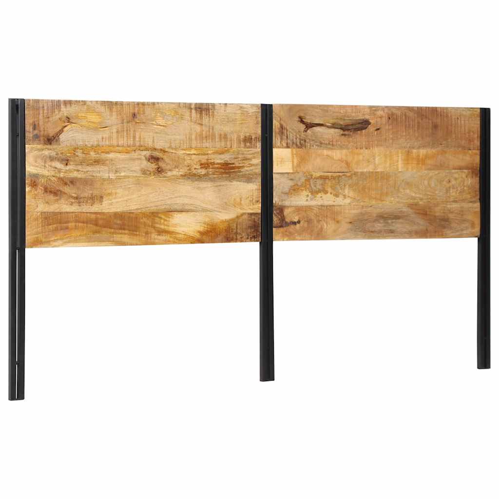 Kopfteil 100 cm Massivholz Mango und Eisen
