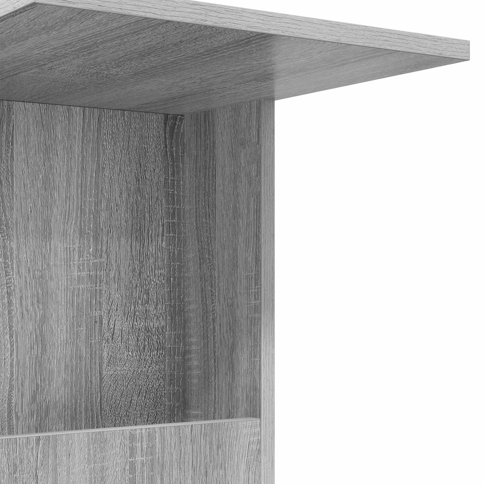Beistelltisch Mit Rad Weiß 40 x 35 x 60 cm Holzwerkstoff