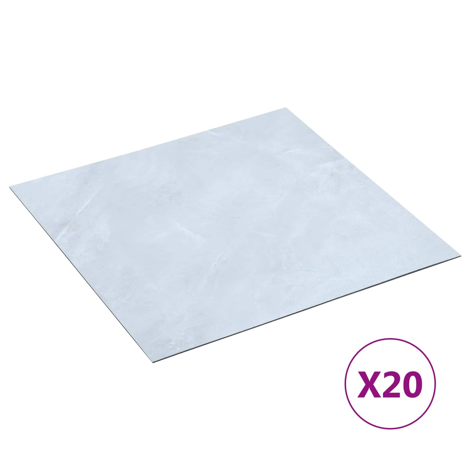 Selbstklebende Bodenplanken 30,5 x 30,5 cm 20 pcs PVC Betongrau