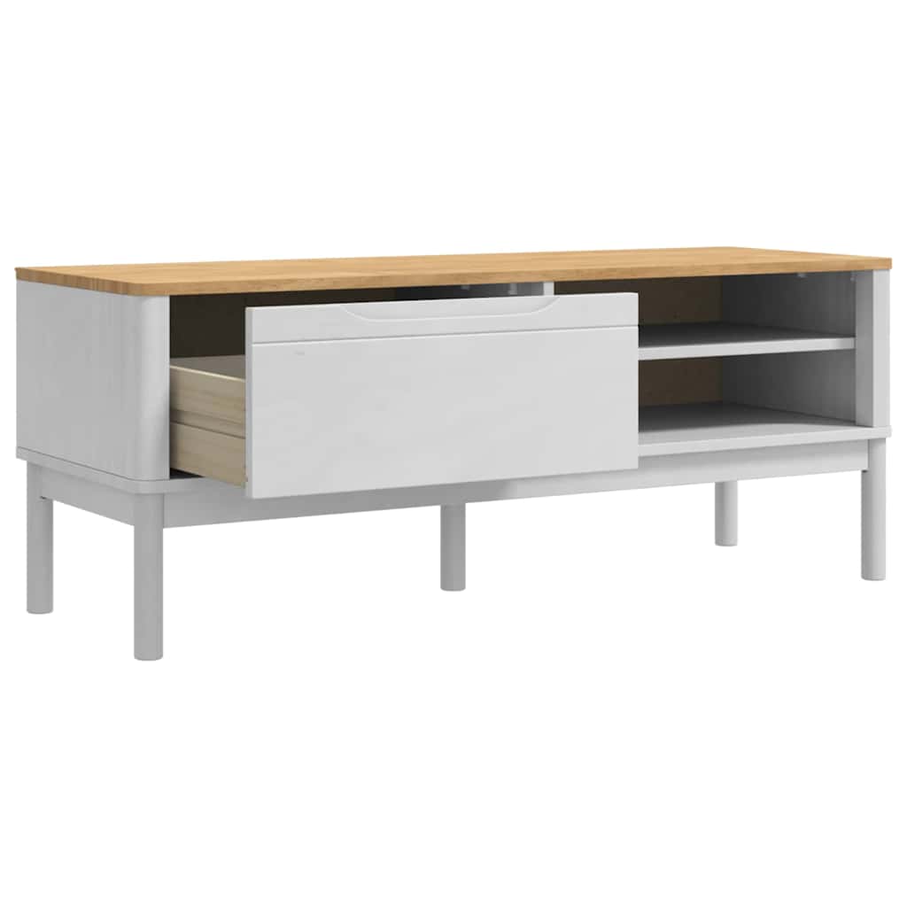 Flurbank FLORO Wachsbraun 115 x 40 x 45 cm Massivholz Kiefer