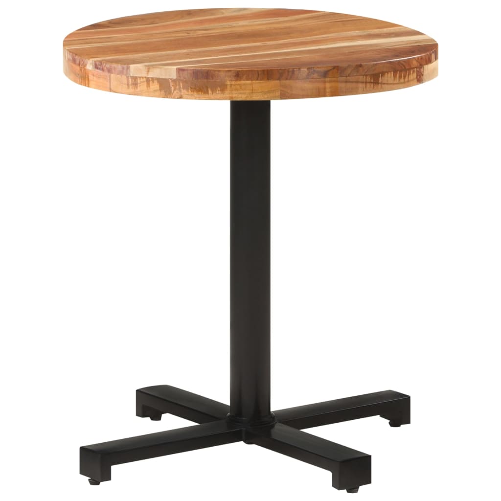Bistrotisch Rund Ø60x75 cm Raues Mangoholz