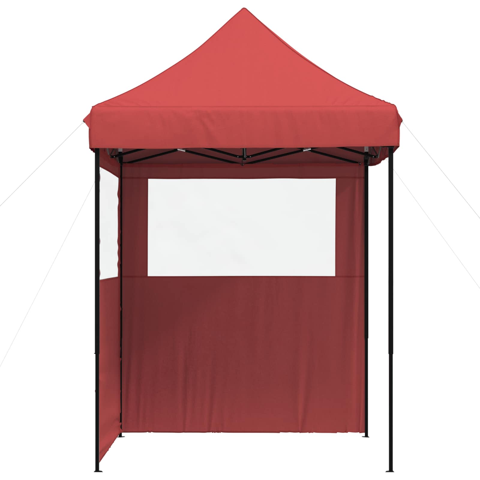 Partyzelt Faltbar Pop-Up Schwarz 200x200x306 cm