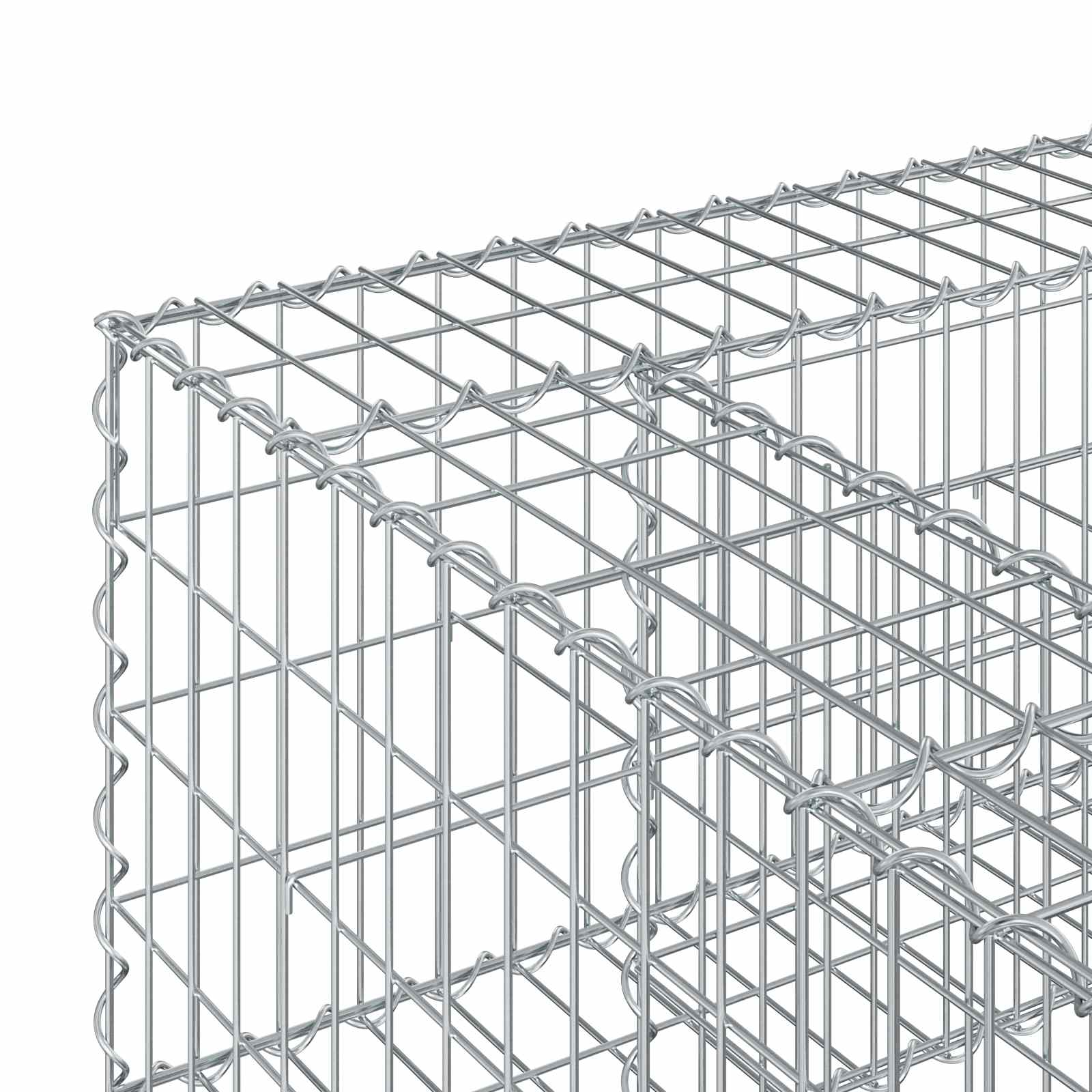 Gabionen Hochbeet Silber