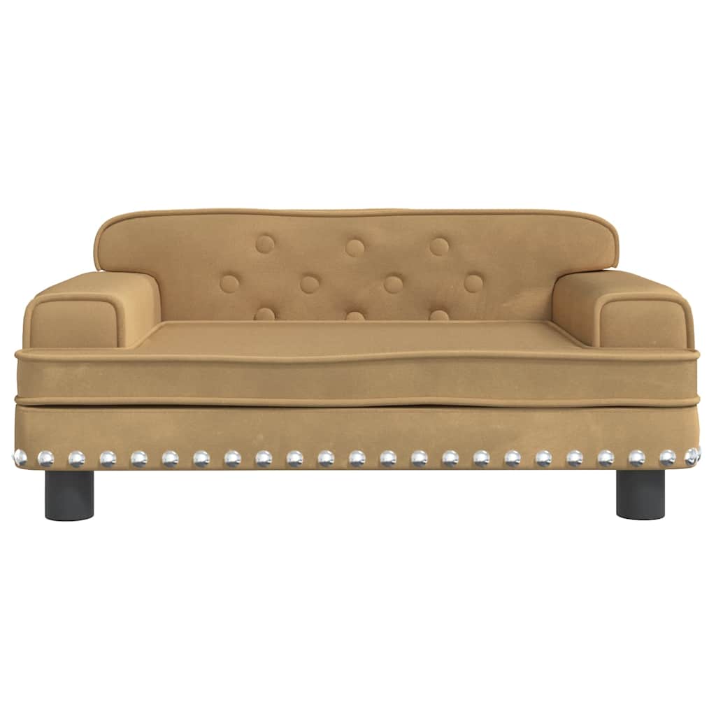 Hundebett Rosa 90x53x30 cm Samt