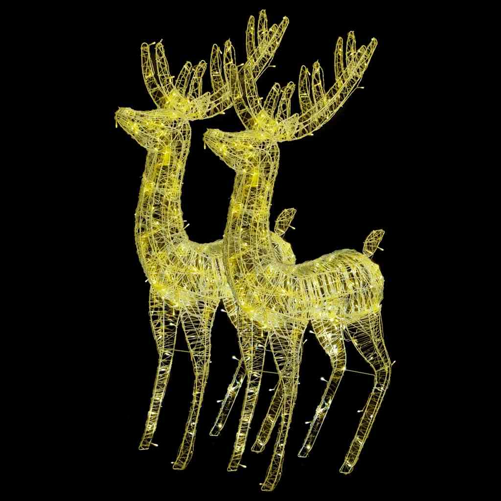 Rentiere Weihnachtsdekoration 2 Stk. 60x16x100 cm Acryl