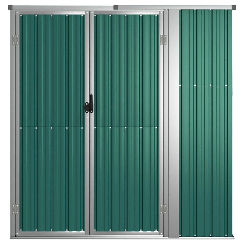 Gerätehaus Grün 88x89x161 cm Verzinkter Stahl