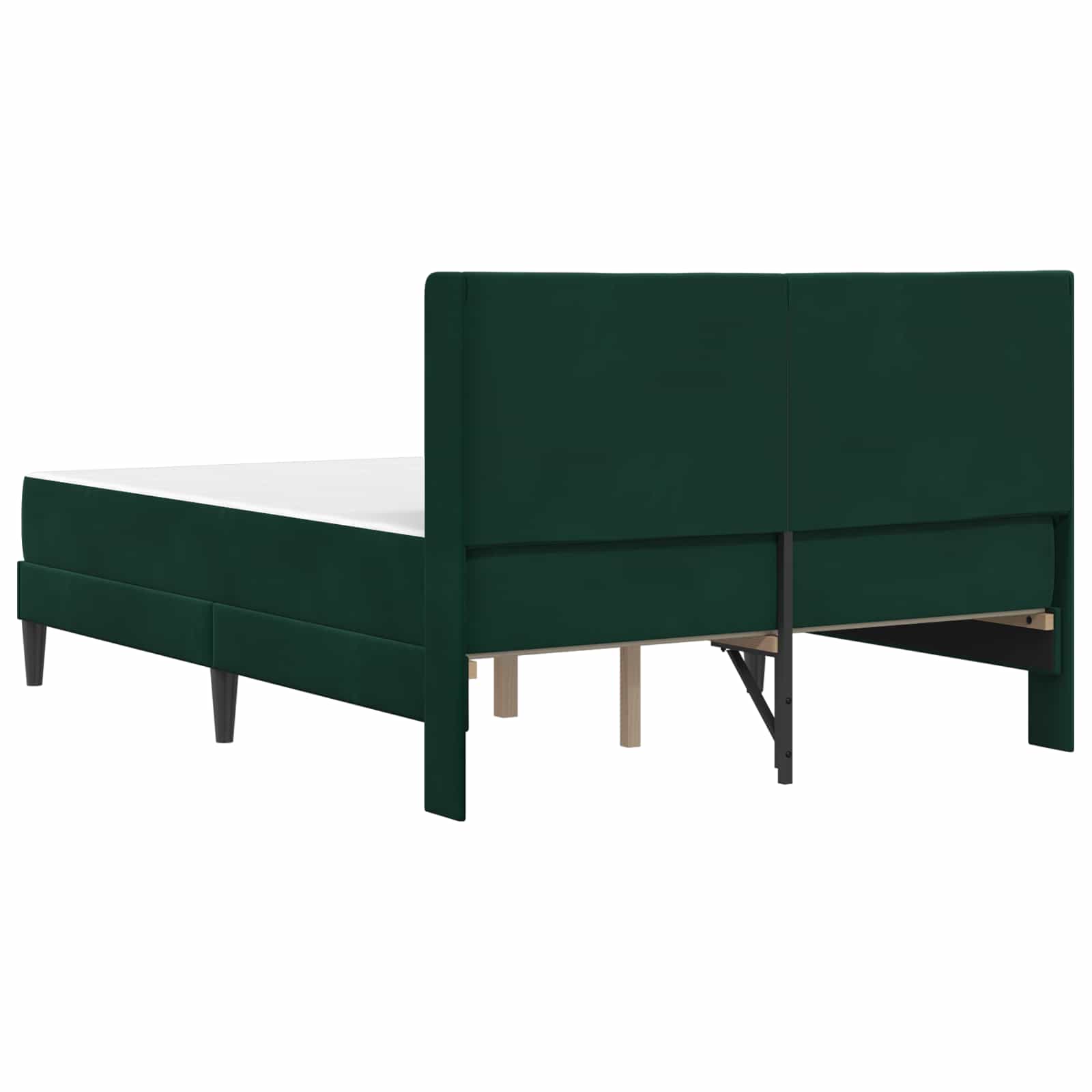 Bettgestell mit Matratze mit Kopfteil Hellgrau 80 x 200 cm Samt
