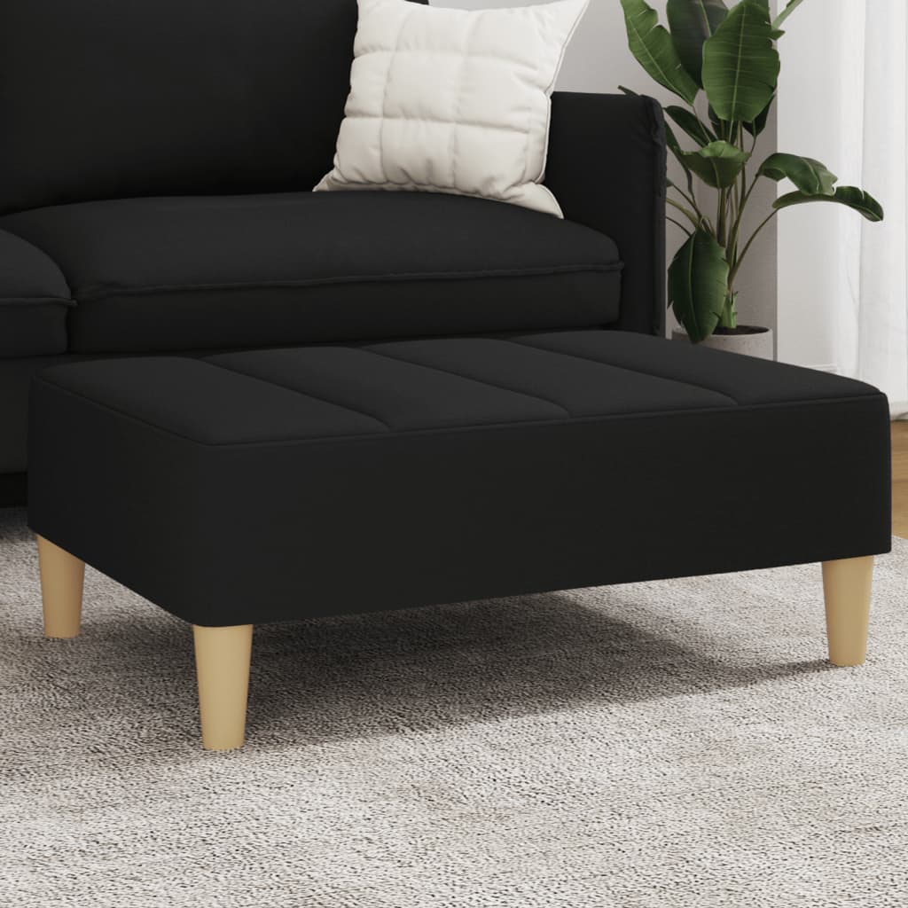 Fußhocker Hellgrau 77x55x31 cm Stoff