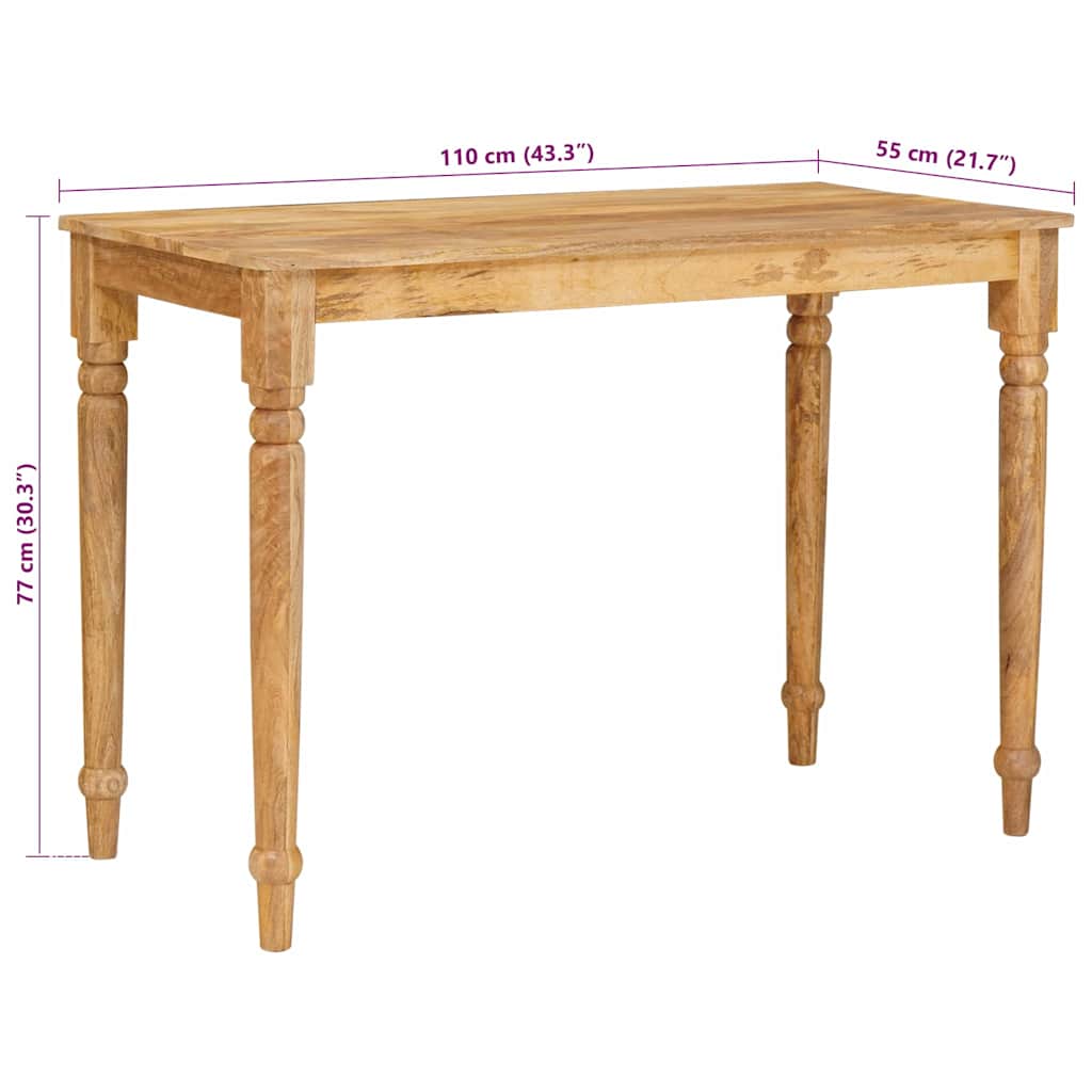 Beistelltisch 43×43×40 cm Massivholz Mango