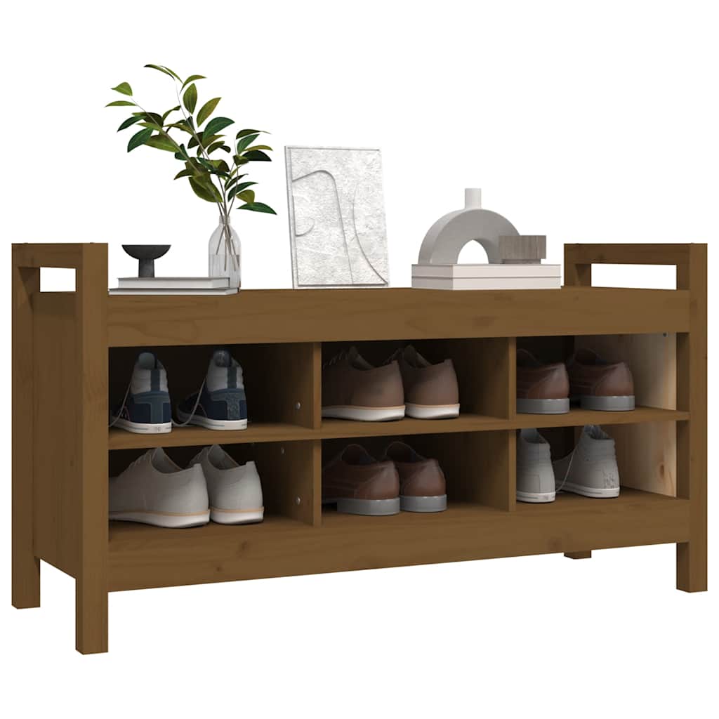 Flurbank 80x40x60 cm Massivholz Kiefer