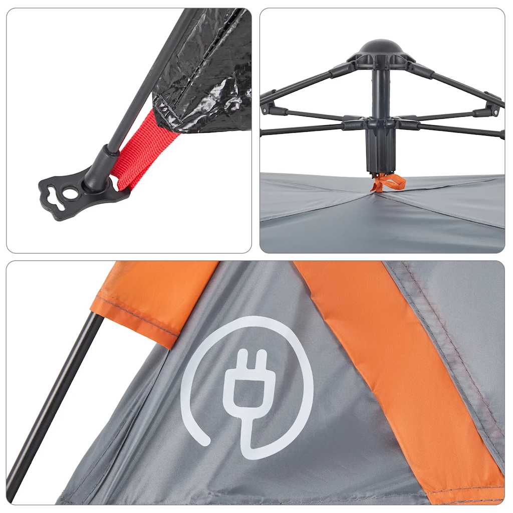 Campingzelt 2 Personen Grün Quick Release