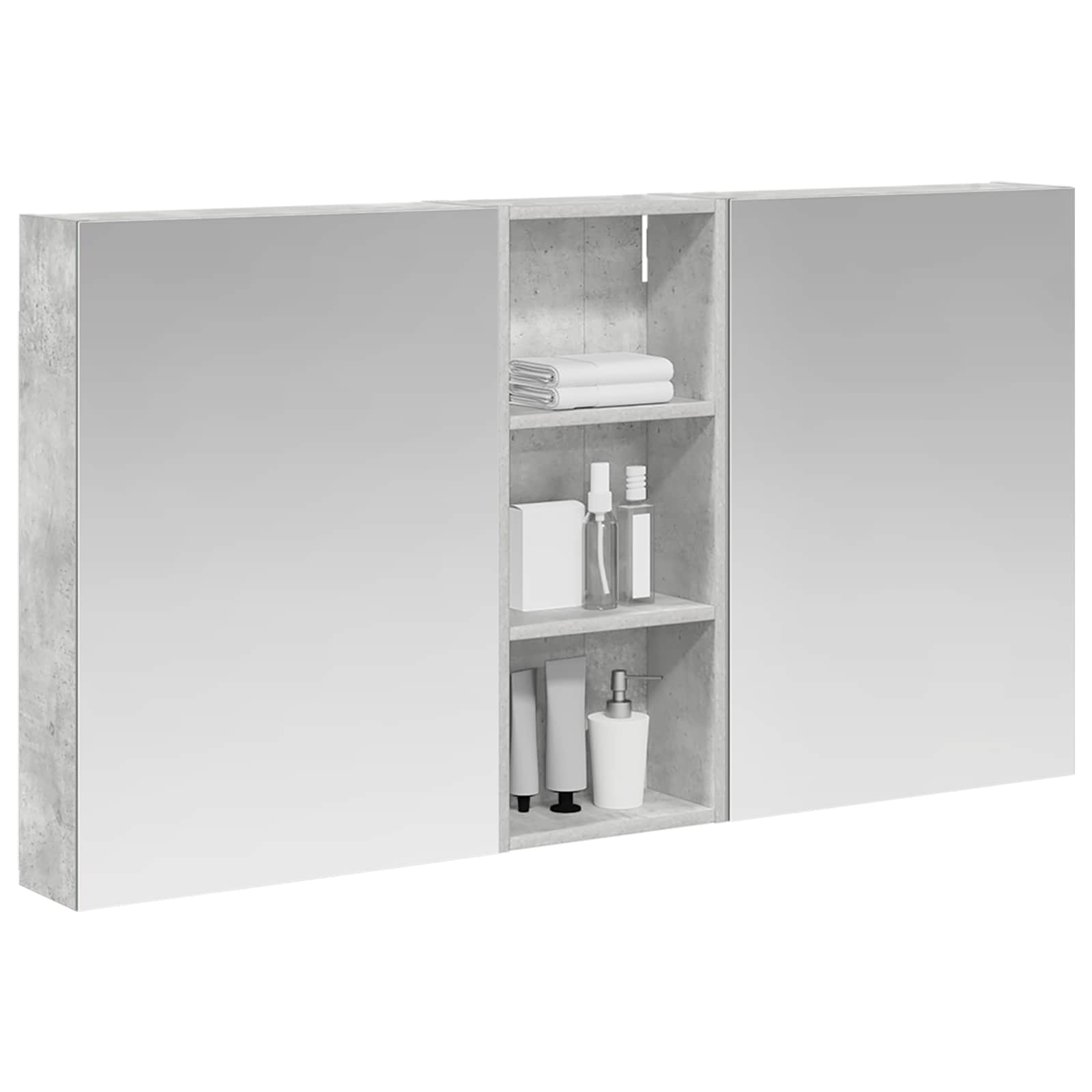 Badezimmerschrank-Set 3 pcs 80 x 10,5 x 50 cm Holzwerkstoff