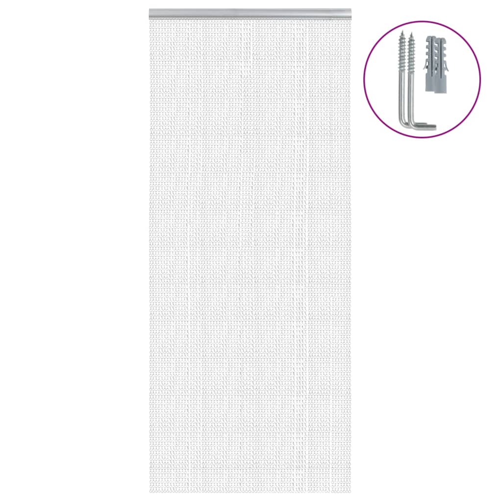 Türvorhang aus Ketten 56x186 cm Aluminium