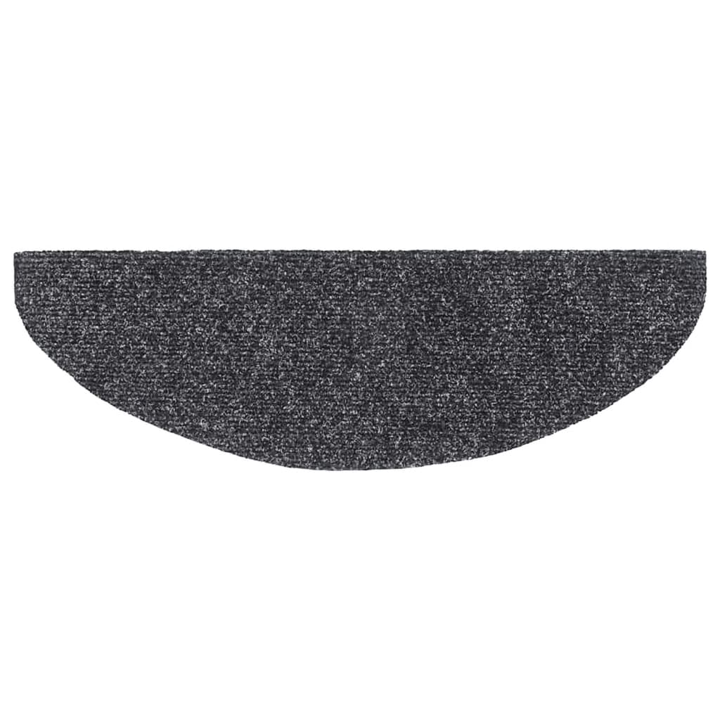 Stufenmatten Selbstklebend 15 Stk. 56x17x3 cm Hellbraun Halbrund