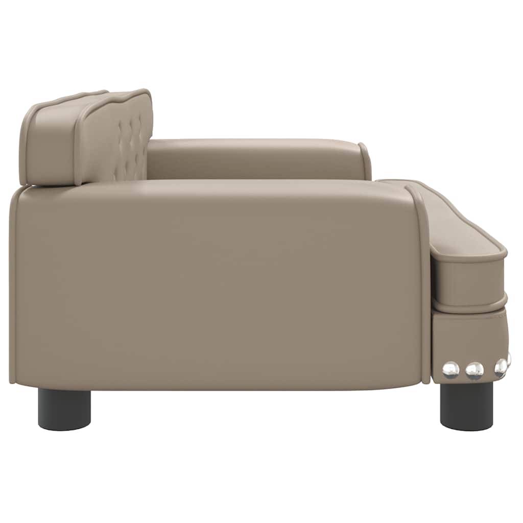 Kindersofa Schwarz 90x53x30 cm Kunstleder