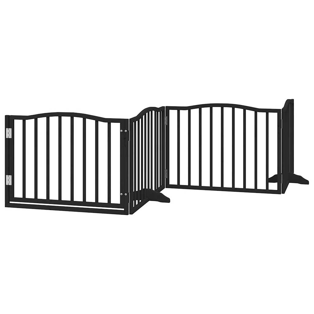 3-tlg. Hundetor Faltbar 150 cm Pappelholz