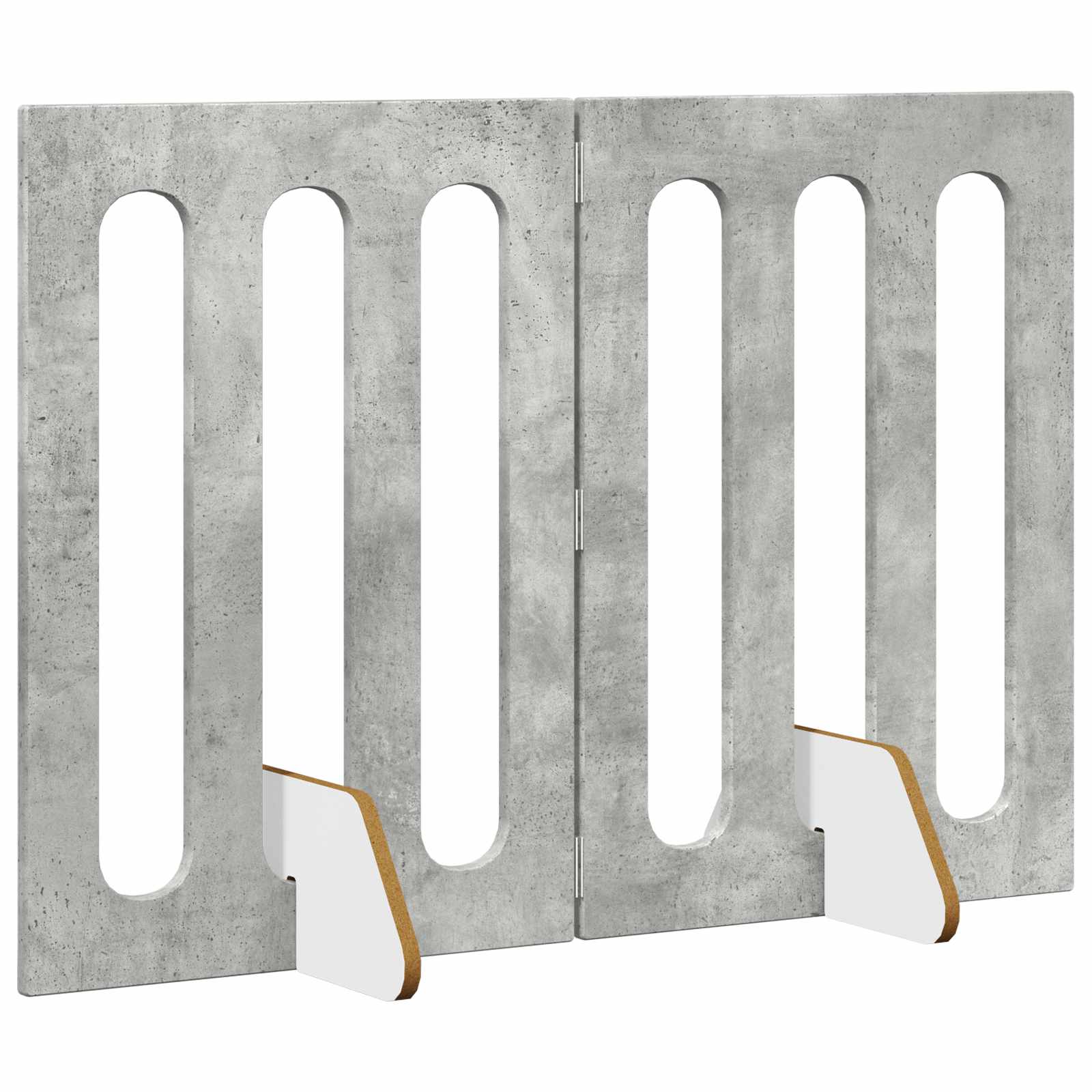 Faltbarer Haustierzaun 2 pcs Weiß 100,5 x 38 x 70 cm
