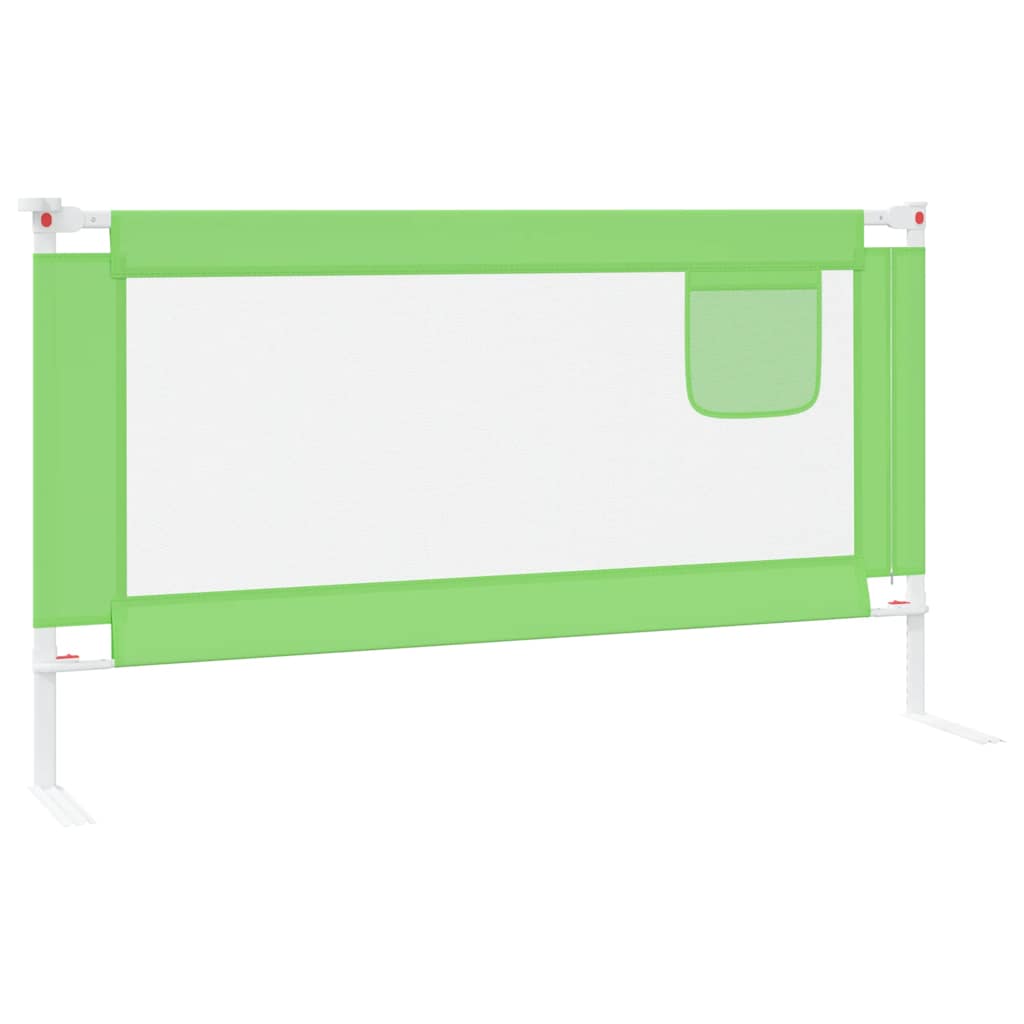 Kleinkind-Bettschutzgitter Grün 90x25 cm Stoff