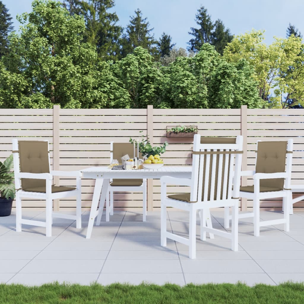 Niedriglehner-Auflagen 2 Stk Melange Anthrazit 100x50x7cm Stoff