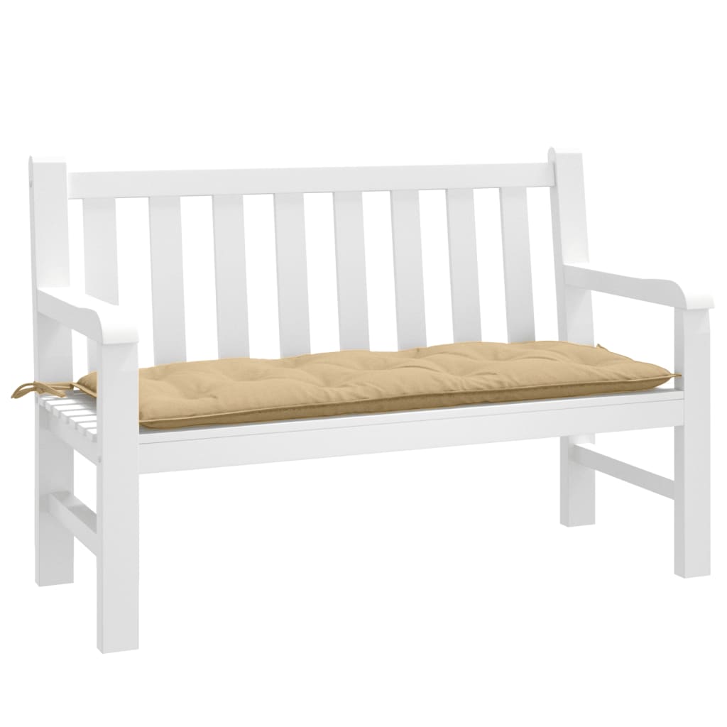 Gartenbank-Auflage Melange Anthrazit 100x50x7 cm Stoff