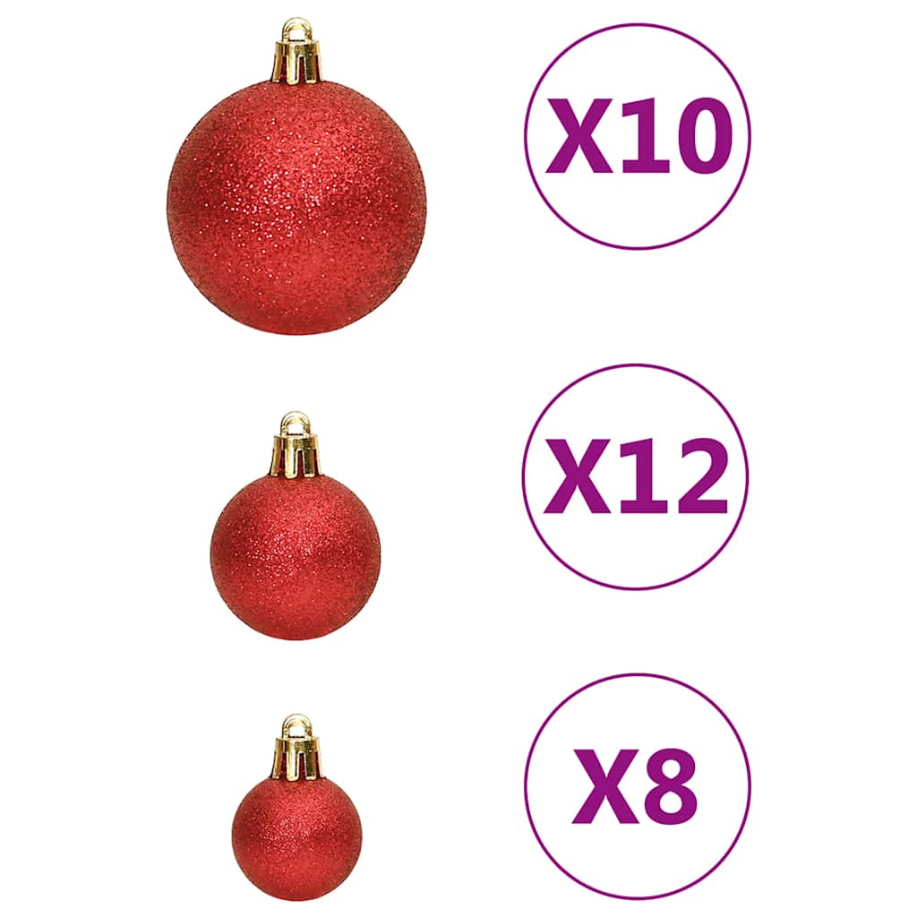 111-tlg. Weihnachtskugel-Set Golden Polystyrol