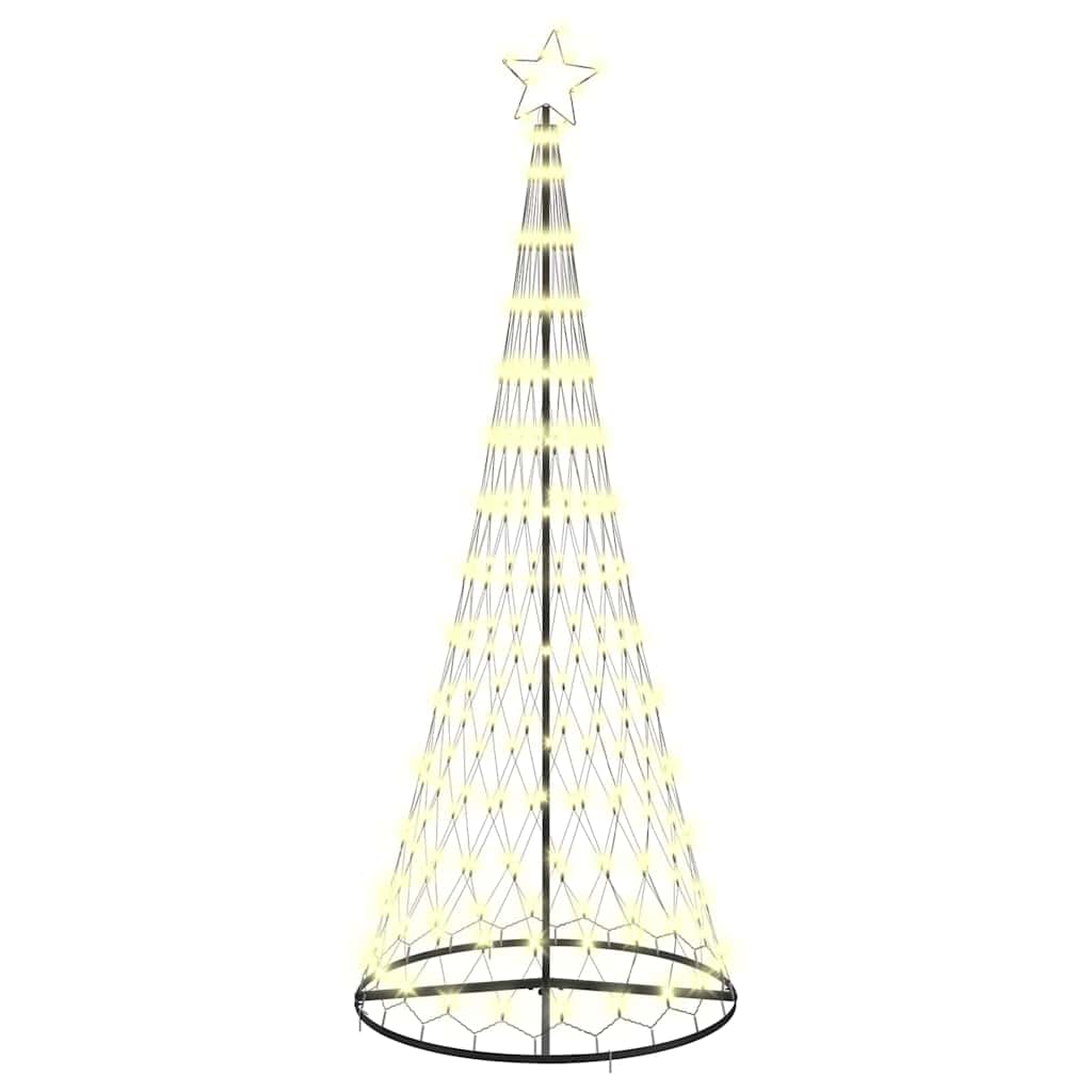 LED-Weihnachtsbaum mit 230 LEDs Mehrfarbig 184,5 cm Metall