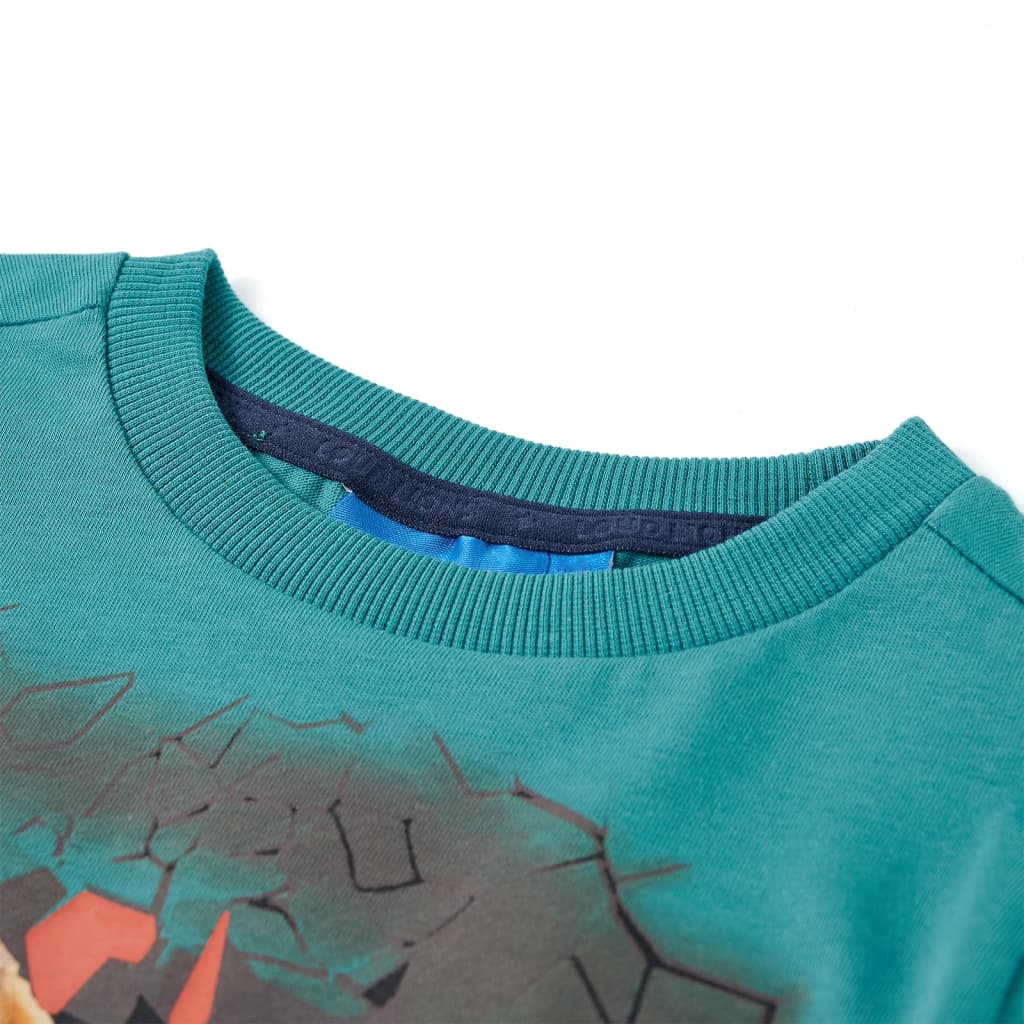 Kinder-Langarmshirt Rostbraun 116