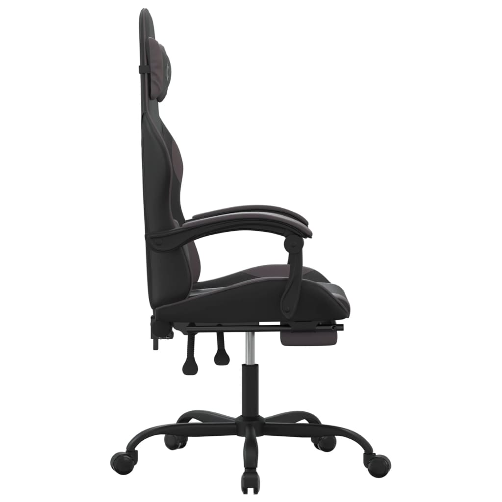 Gaming-Stuhl Drehbar Schwarz und Grün Kunstleder