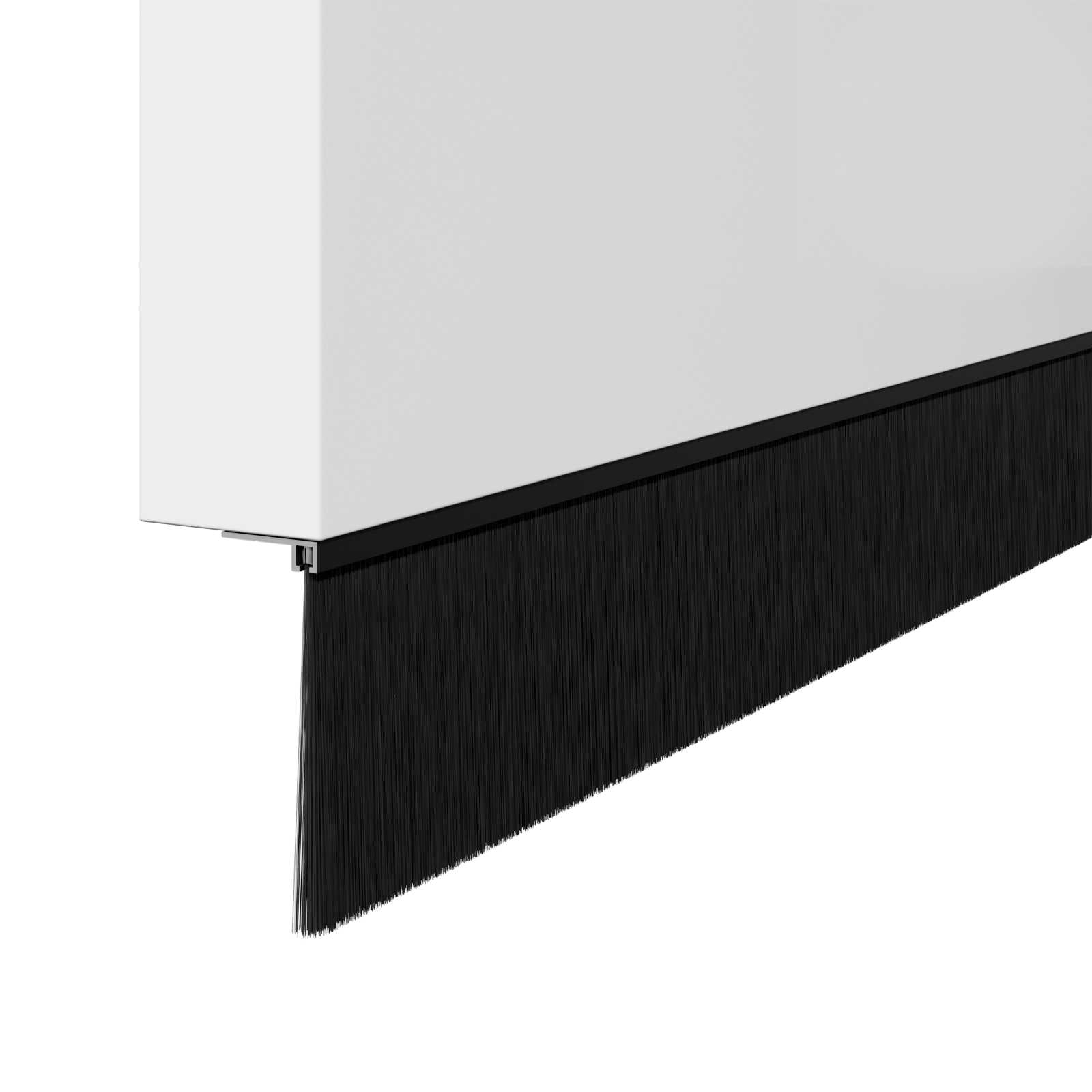 Aufsteck Türbürstendichtungen 2 pcs Braun 100 cm